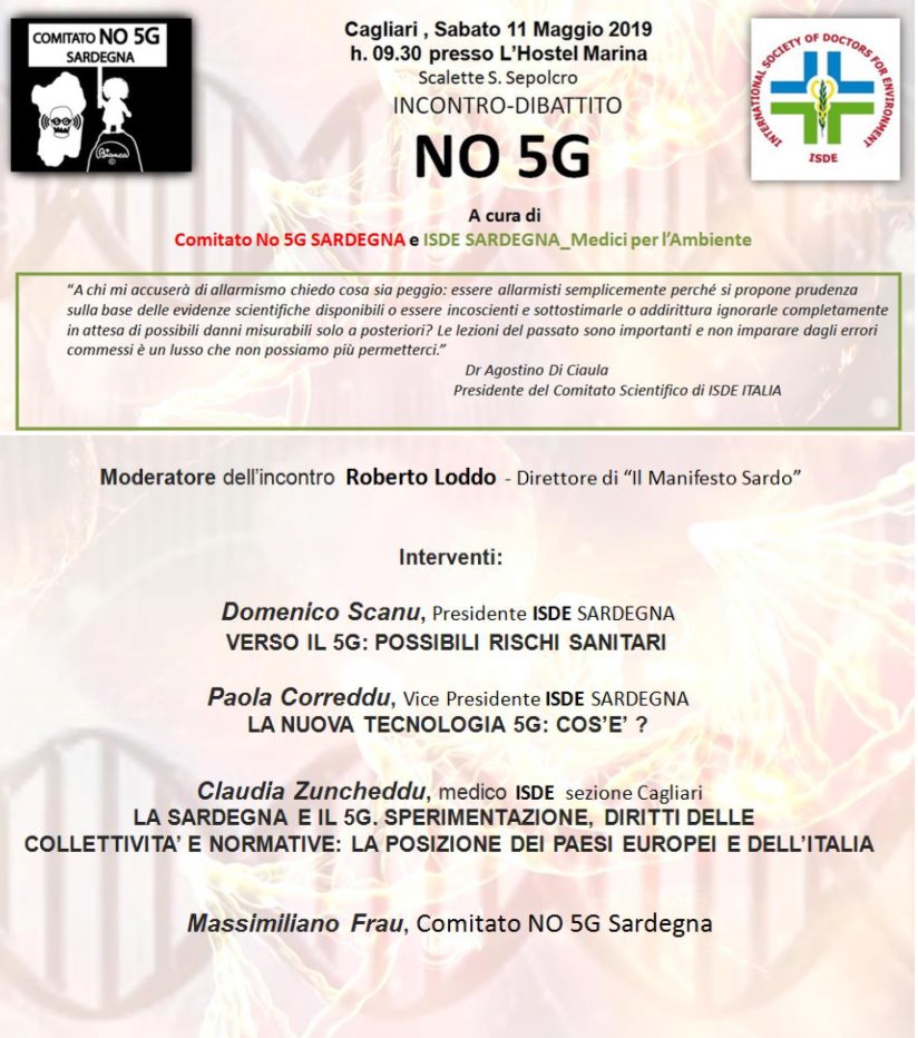 Sardegna, il no dei Medici per l’ambiente alla sperimentazione del 5G