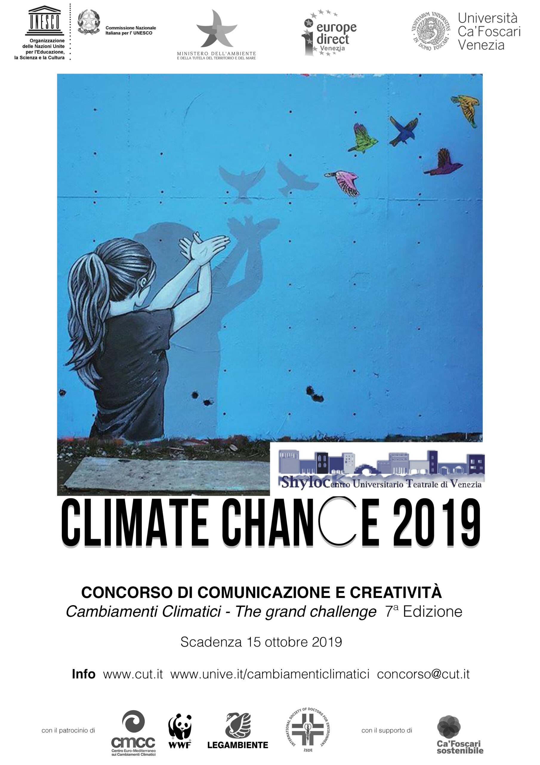 Settima edizione del Concorso di comunicazione e creatività “Cambiamenti climatici – The grand challenge”
