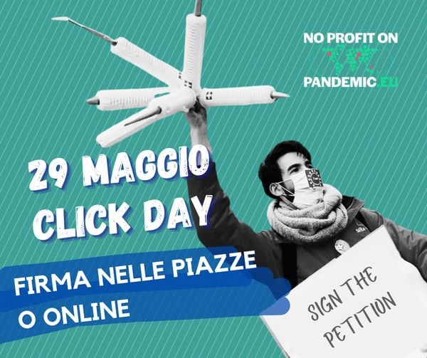 VACCINI, 29 MAGGIO CLICK DAY NELLE PIAZZE ITALIANE PER STOP BREVETTI: PAOLO ROSSI TESTIMONIAL D ‘ECCEZIONE