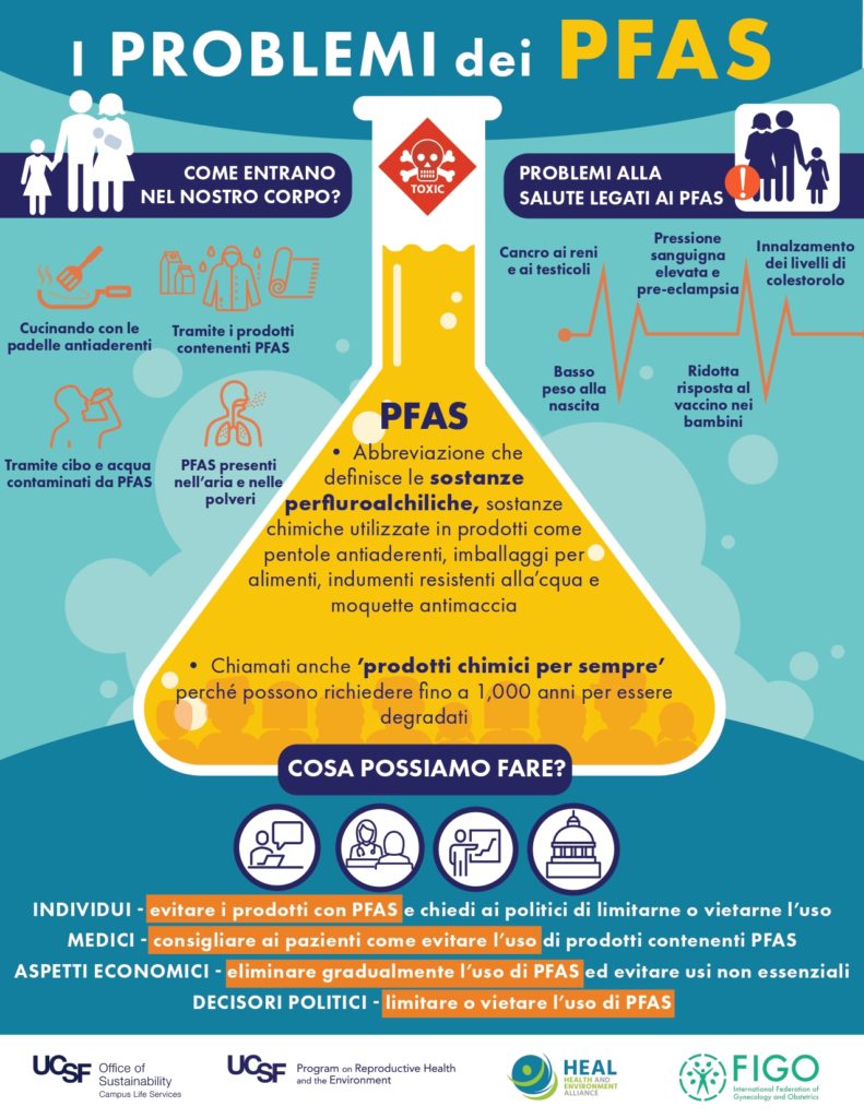 I PFAS influenzano le donne, la gravidanza e lo sviluppo umano: chiediamo alla Politica azioni urgenti per limitarne l’utilizzo