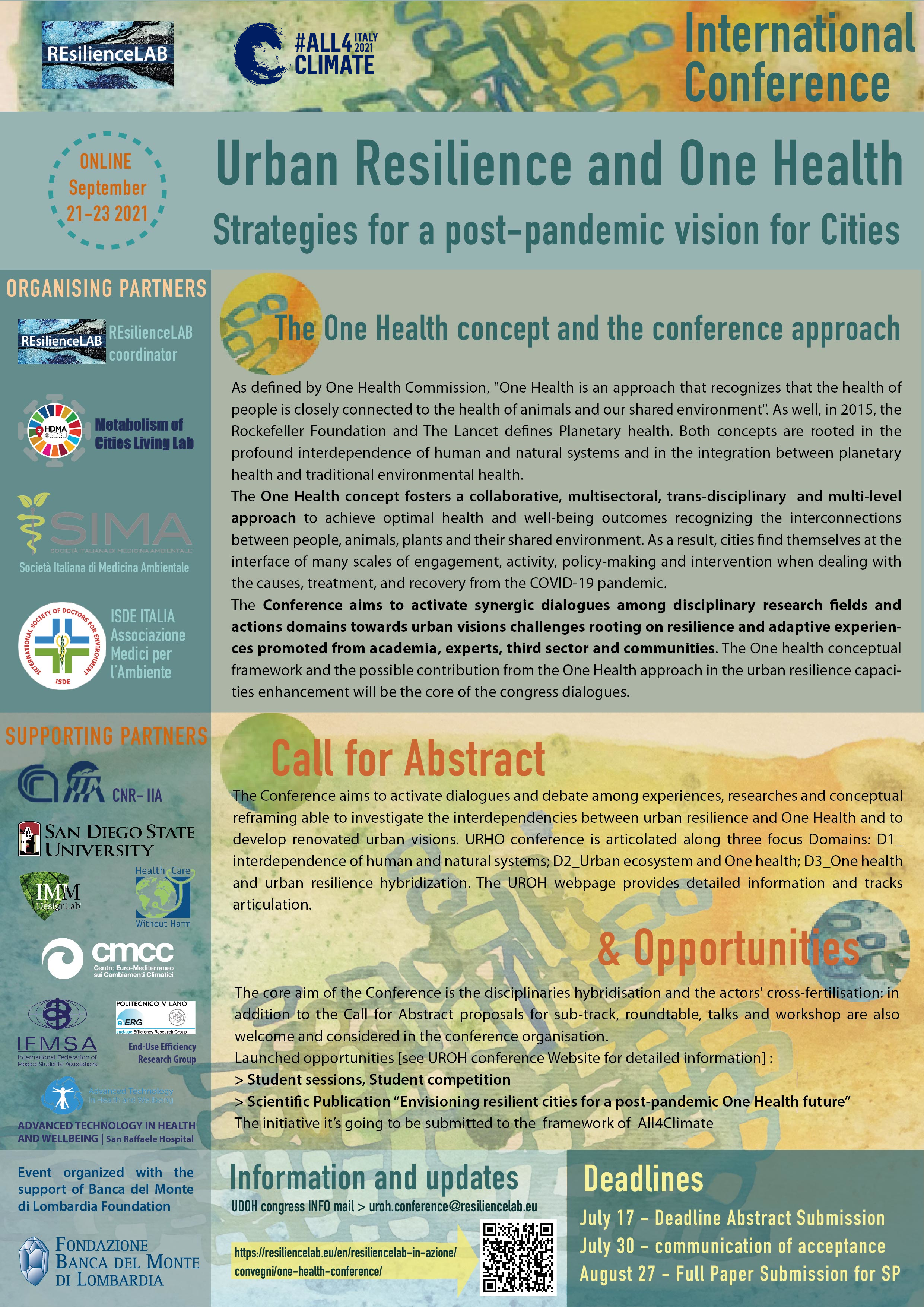 Strategie per una visione post-pandemia: convegno internazionale