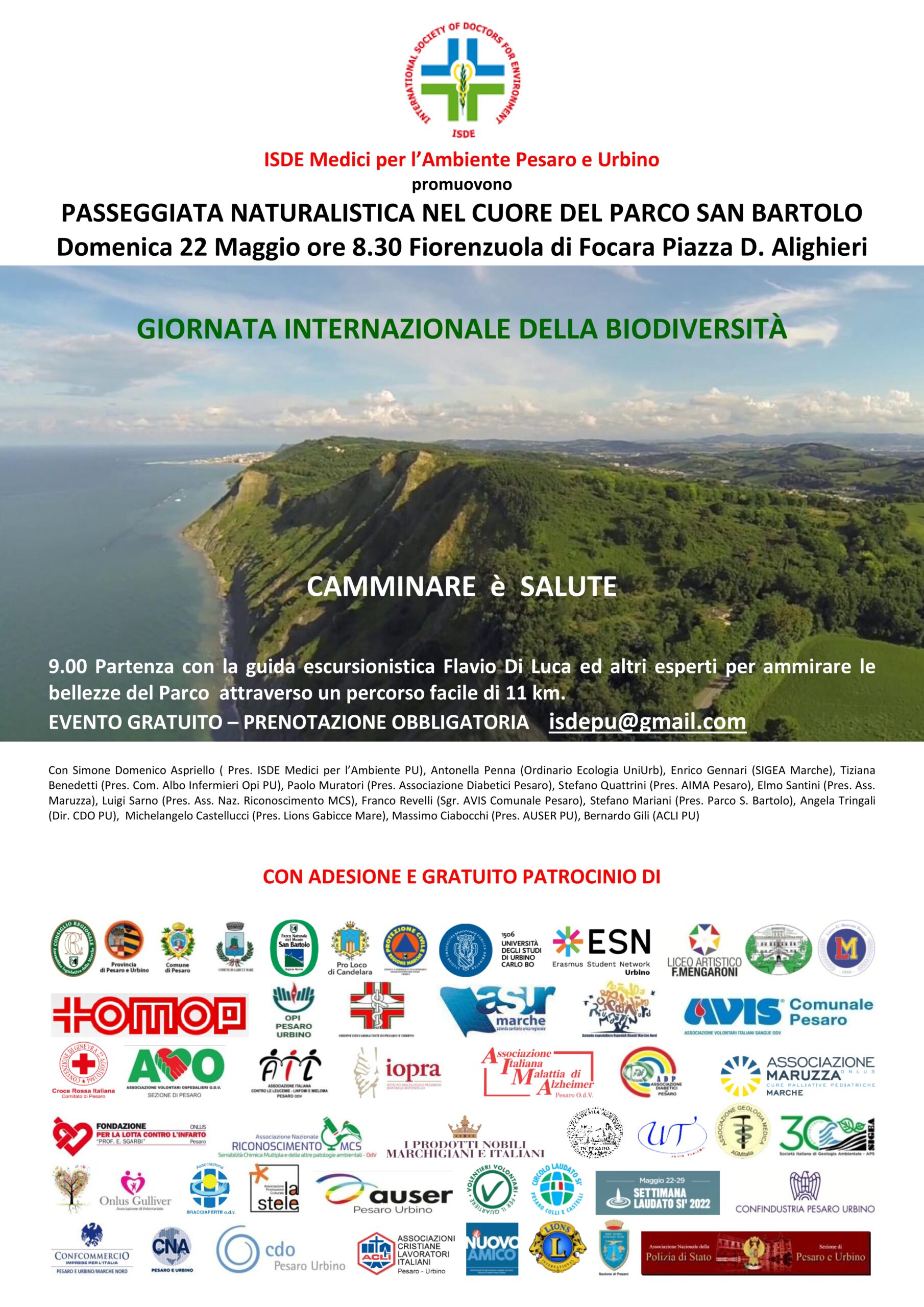Isde Pesaro-Urbino: video della camminata nel San Bartolo in occasione della giornata internazionale della biodiversità