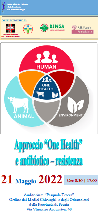 Approccio “One Health” e antibiotico – resistenza: convegno a Foggia il 21 maggio