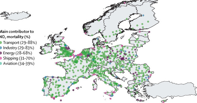 Contributo territoriale e settoriale delle emissioni all’inquinamento atmosferico e alla mortalità nelle città europee: una valutazione dell’impatto sulla salute