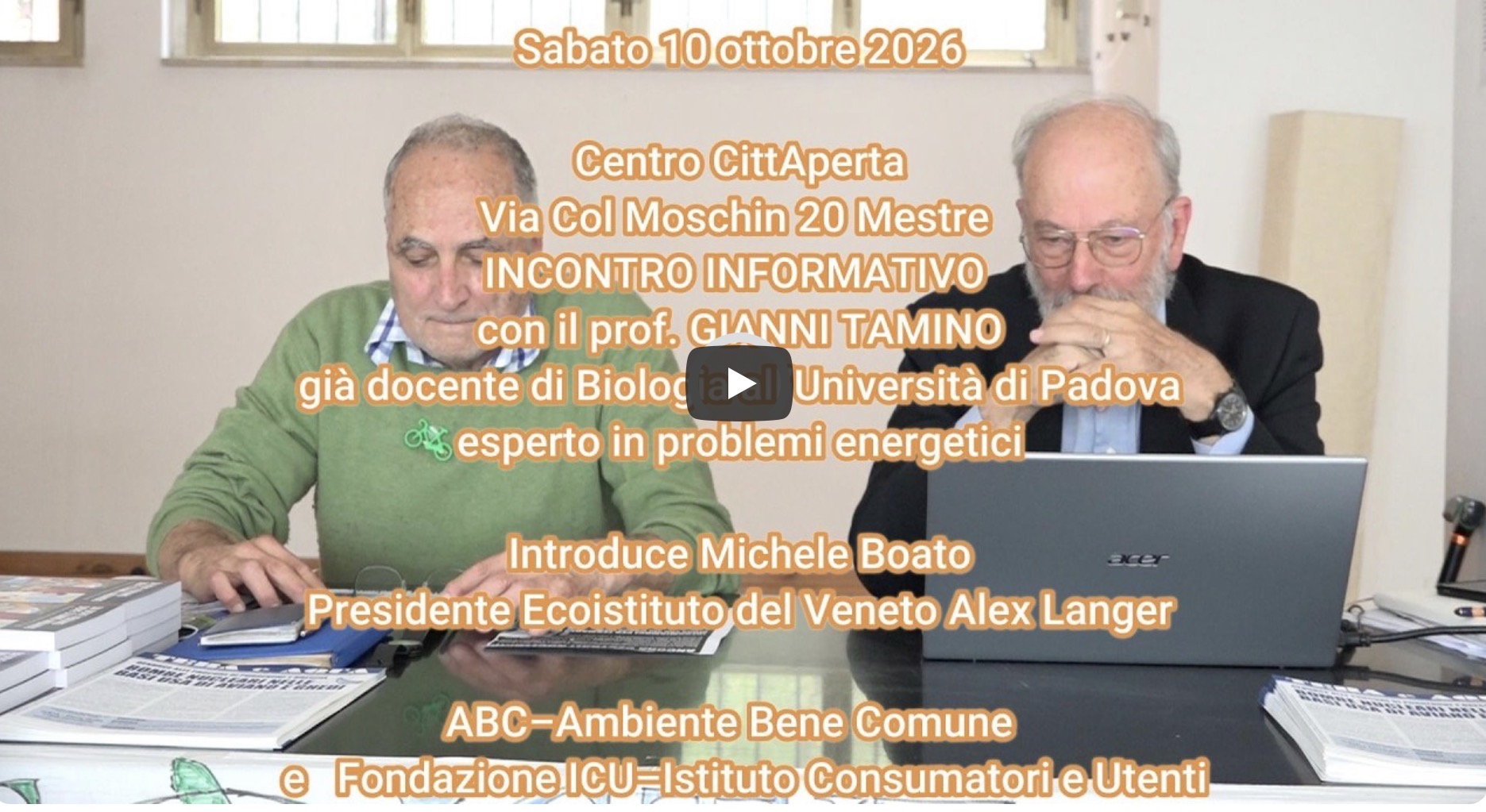 Mestre, «Ancora centrali nucleari?»: l’incontro con Gianni Tamino