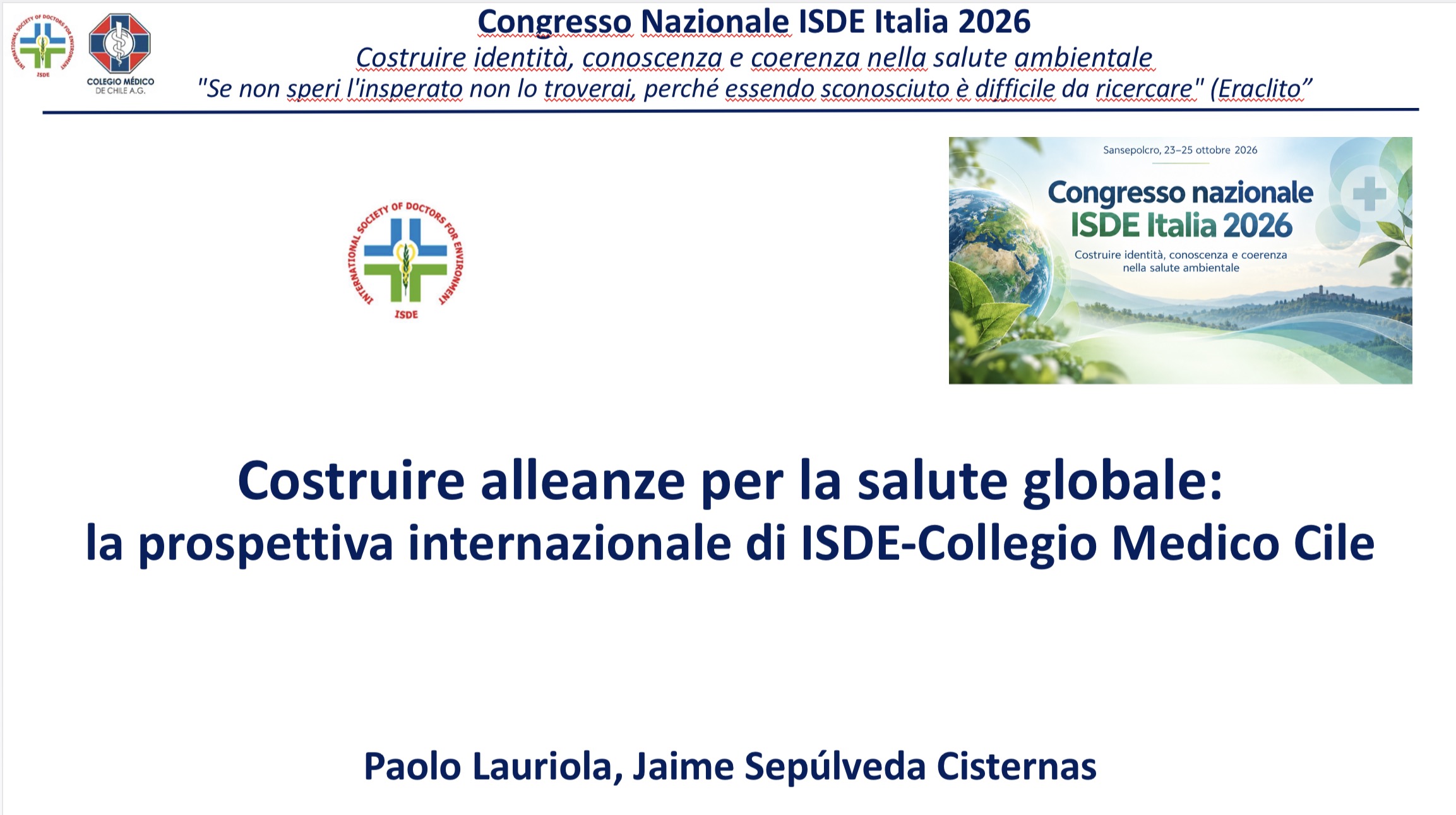 Sansepolcro, alleanze per la salute ambientale: la collaborazione tra ISDE Italia e i medici cileni