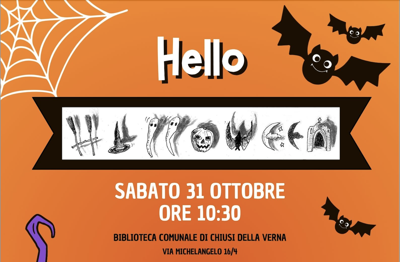 Hello Halloween: laboratorio creativo per bambini alla Biblioteca di Chiusi della Verna